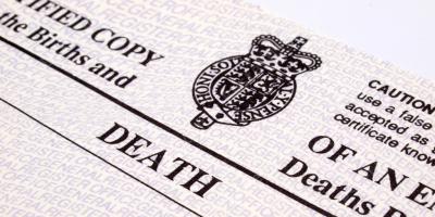 overlijdensakte films